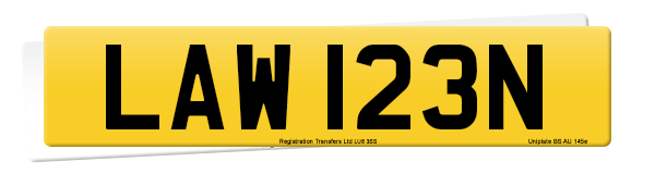 Registration number LAW 123N